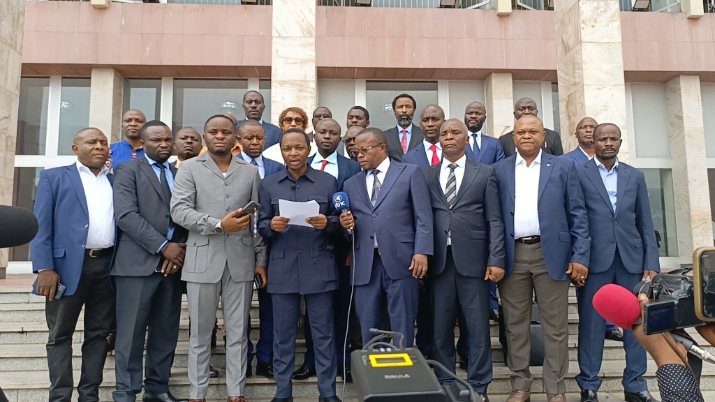 Rdc-Politique/ les députés Nationaux du Nord-Kivu révoltés contre Corneille Naanga signent une déclaration au Palais du Peuple&nbsp;!