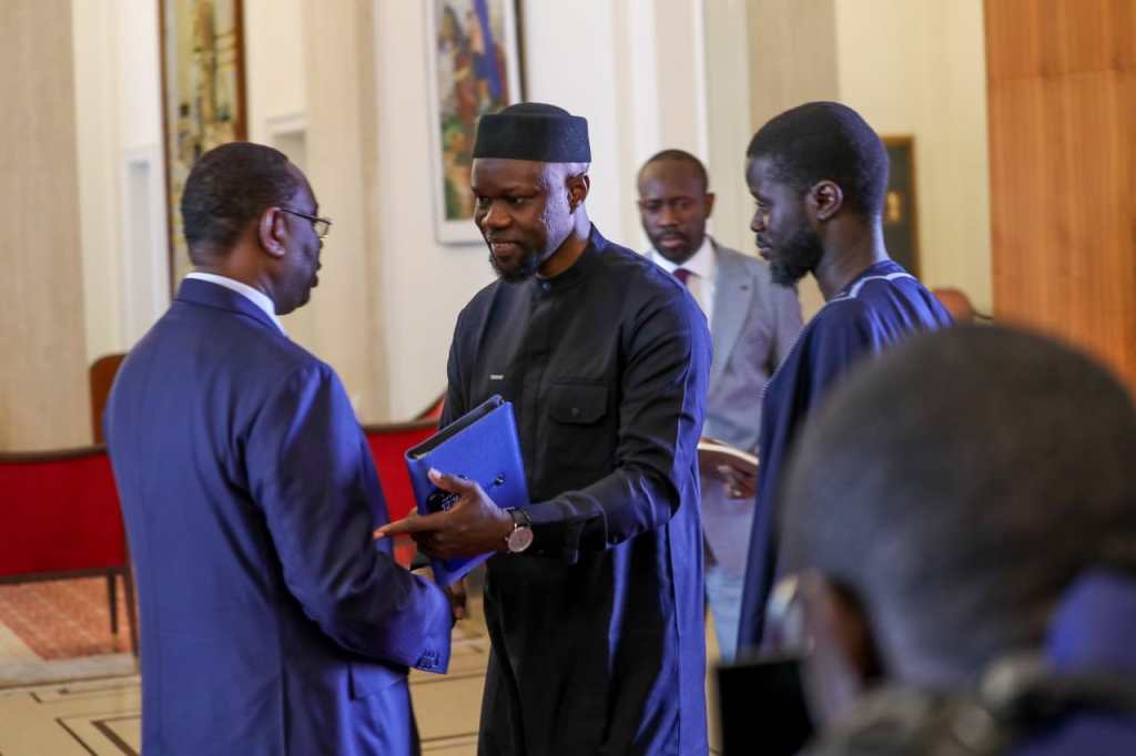 Sénégal-Politique/ Le nouveau président de la République du Sénégal Bassirou Diomaye Faye a nommé au poste de Premier ministre, la figure-clé de son élection Ousmane&nbsp;Sonko.