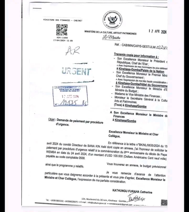 RDC – Culture : 109 000$ pour célébrer le huitième anniversaire du décès de papa Wemba, une démarche inopportune&nbsp;!