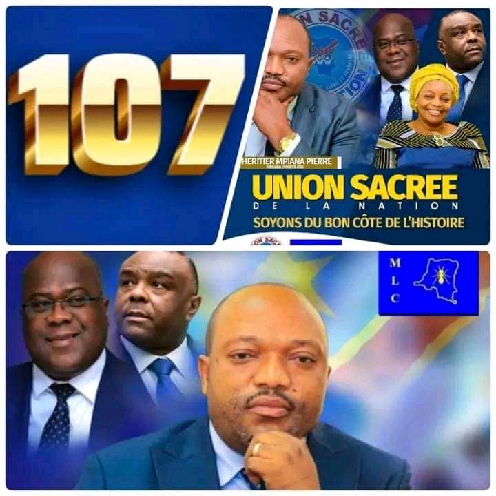 RDC/ Gouvernement Suminwa : Héritier Mpiana Pierre salue la reconduction de JP Mbemba et Eve&nbsp;Bazaiba.