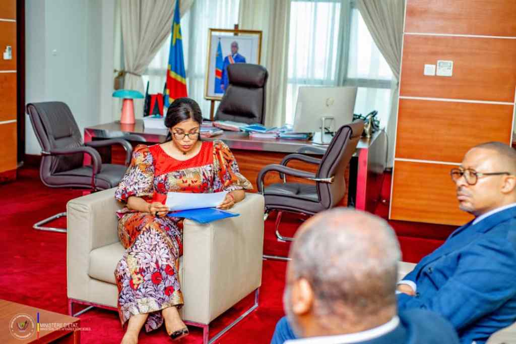 Rdc/ Affaires foncières : Acacia Bandubola informée de l&rsquo;état d&rsquo;avancement du projet d&rsquo;extension de la ville province de&nbsp;Kinshasa