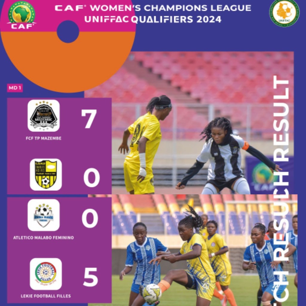 Afrique-Sport/ FCF TP Mazembe et Lékié FF démarrent en trombe la Ligue des Champions Féminine CAF&nbsp;2024