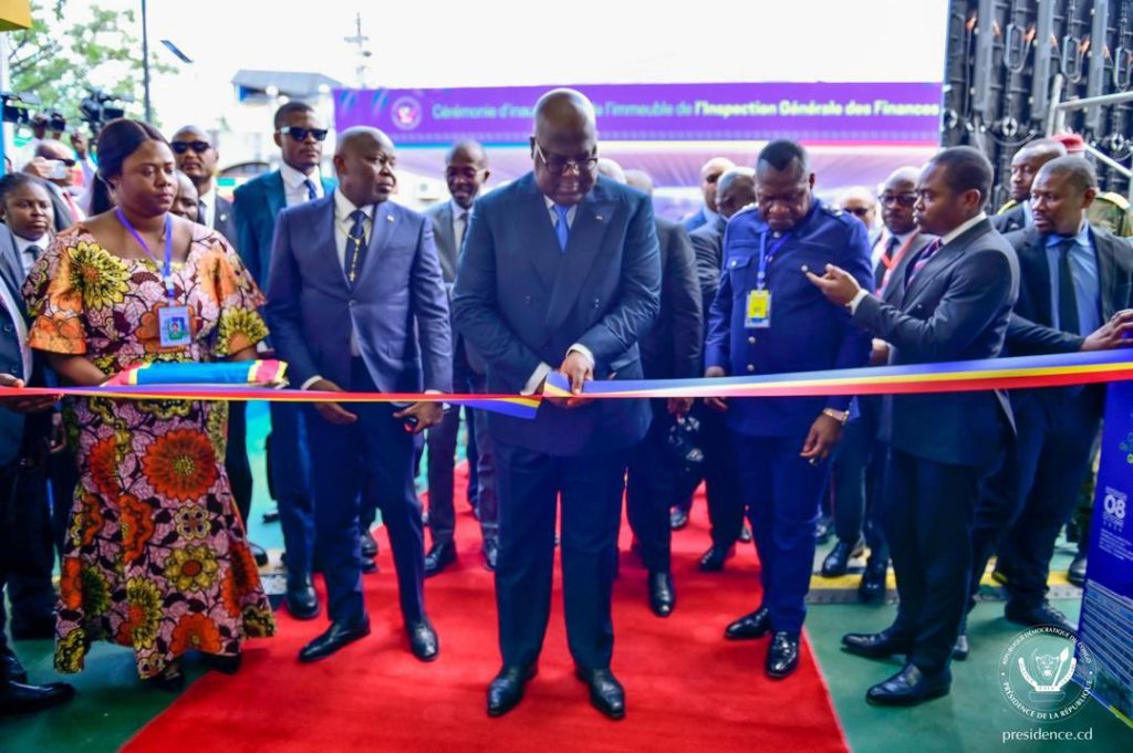 RDC / Inauguration du Nouveau Bâtiment Administratif de l&rsquo;IGF par Félix&nbsp;Tshisekedi