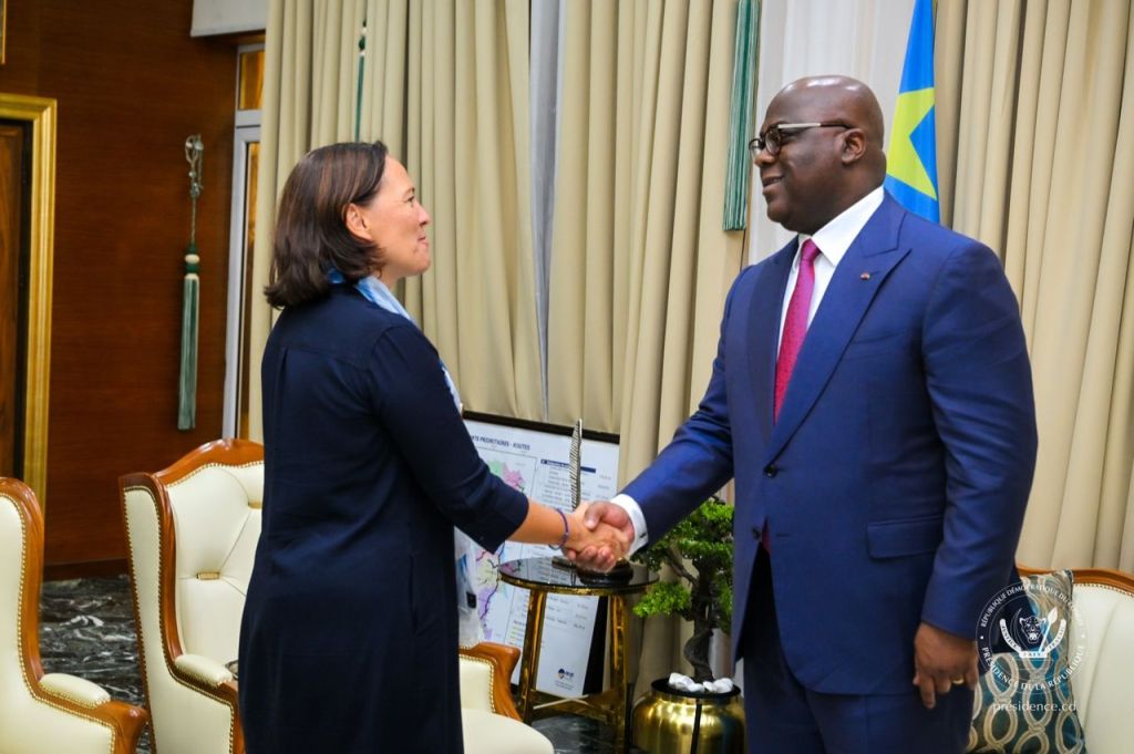 RDC – Belgique / Le Président Félix Tshisekedi Rencontre l&rsquo;Ambassadrice Roxane de&nbsp;Bilderling