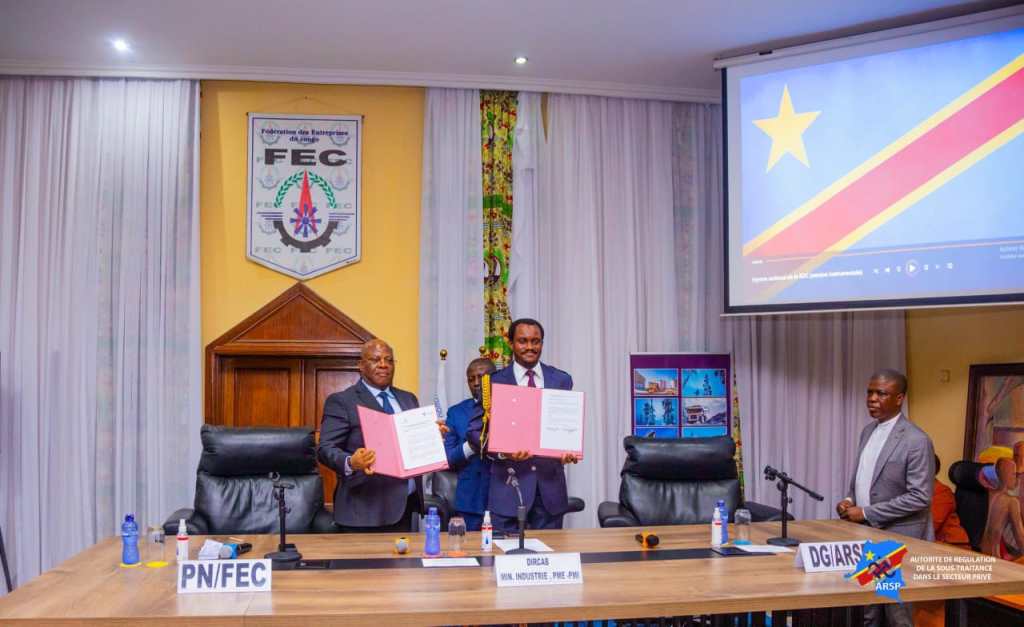 RDC/ Signature du Guide Sectoriel de la Sous-Traitance : Un Pas Vers la Loi sur le Contenu Local en&nbsp;RDC