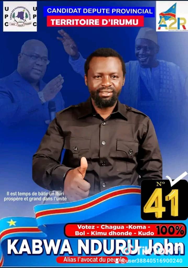 RDC-ITURI / Réclamé par les Ituriens, le notable John KABWA est enfin libéré sous mise en liberté&nbsp;provisoire