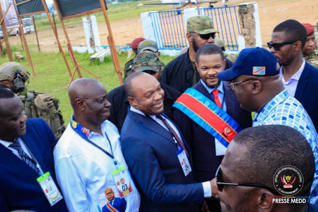 RDC/Kasaï : Héritier Mpiana Pierre accueille le président Félix Tshisekedi à&nbsp;Tshikapa