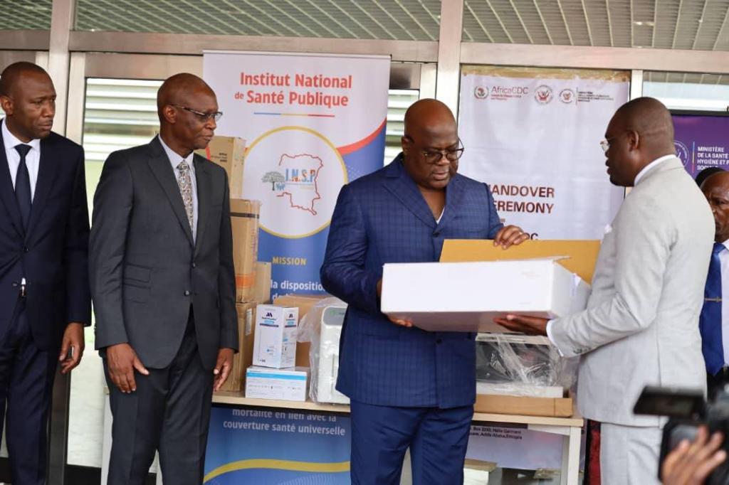 RDC/ Équipements et Fonds Déployés pour la Riposte contre la Mpox : Félix Tshisekedi reçoit le Soutien d&rsquo;Africa&nbsp;CDC