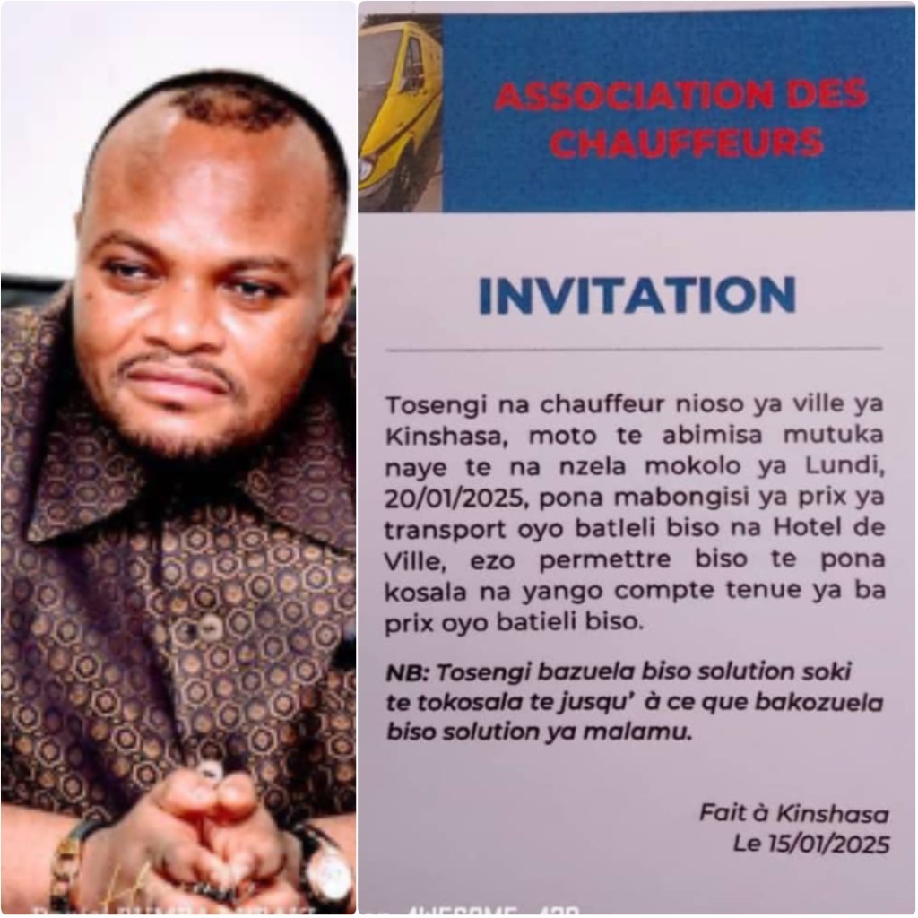 RDC-Kinshasa / Échec des négociations entre Daniel Bumba et chauffeurs : la grève des transports est effective à Kinshasa&nbsp;!