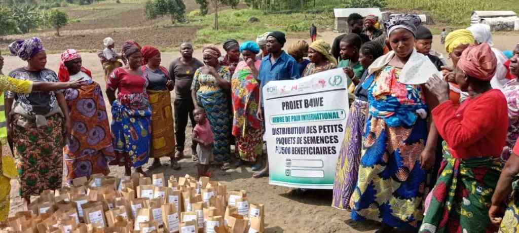 RDC-Nord-Kivu/Agriculture : L’organisation « Arbre de Paix » remet des semences améliorées aux agriculteurs de&nbsp;Nyiragongo