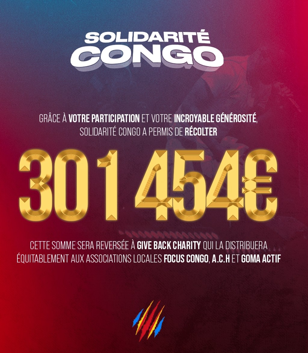 Solidarité Congo : 301 454 € récoltés pour les victimes du conflit à l’est de la&nbsp;RDC
