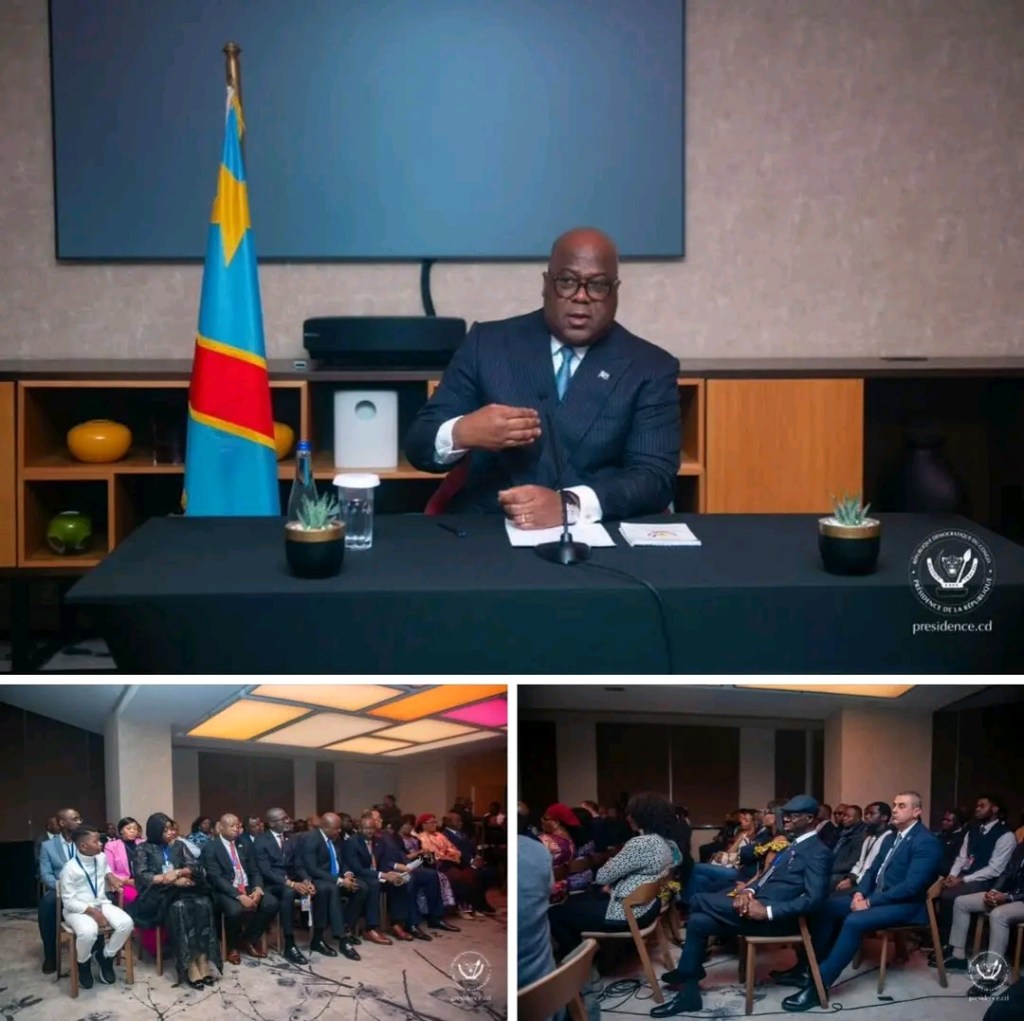 RDC—Rencontre du Président Tshisekedi avec la diaspora congolaise en&nbsp;Serbie